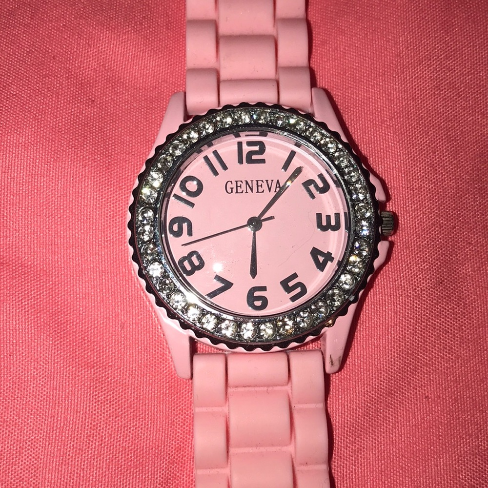Pink Geneva Watch